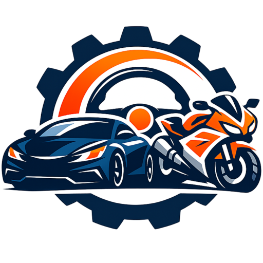 GaadiWalaExpert logo featuring a premium car and bike icon with gear design for automobile blog